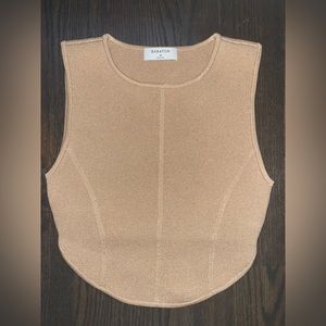 Aritzia sculpt knit crop top